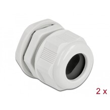 Tuleja kablowa PG21 do kabli płaskich szara 2 szt. Delock 60388