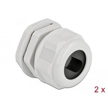 Tuleja kablowa PG29 do kabli płaskich szara 2 szt. Delock 60390