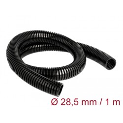 Rurka osłonowa 1 m x 28,5 mm czarna Delock 60459