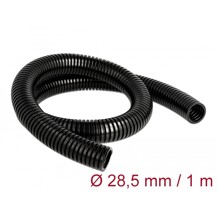 Rurka osłonowa 1 m x 28,5 mm czarna Delock 60459