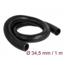 Rurka osłonowa 1 m x 34,5 mm czarna Delock 60460