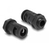Ochronny rękaw kablowy 2 m x 10 mm z dławnicą PG7 zestaw czarny Delock 60461