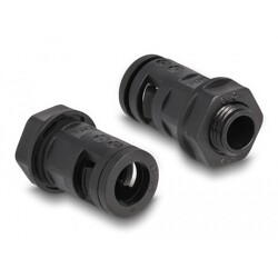 Ochronny rękaw kablowy 2 m x 10 mm z dławnicą PG7 zestaw czarny Delock 60461