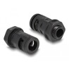 Ochronny rękaw kablowy 2 m x 10 mm z dławnicą PG7 zestaw czarny Delock 60461