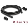 Ochronny rękaw kablowy 2 m x 13 mm z dławnicą PG9 zestaw czarny Delock 60462