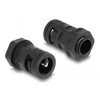 Ochronny rękaw kablowy 2 m x 13 mm z dławnicą PG9 zestaw czarny Delock 60462