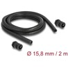 Ochronny rękaw kablowy 2 m x 15,8 mm z dławnicą PG11 zestaw czarny Delock 60463