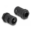 Ochronny rękaw kablowy 2 m x 15,8 mm z dławnicą PG11 zestaw czarny Delock 60463
