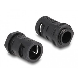 Ochronny rękaw kablowy 2 m x 15,8 mm z dławnicą PG11 zestaw czarny Delock 60463