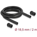 Ochronny rękaw kablowy 2 m x 18,5 mm z dławnicą PG13,5 zestaw czarny Delock 60464