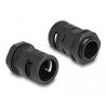 Ochronny rękaw kablowy 2 m x 18,5 mm z dławnicą PG13,5 zestaw czarny Delock 60464