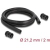 Ochronny rękaw kablowy 2 m x 21,2 mm z dławnicą PG16 zestaw czarny Delock 60465
