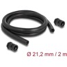 Ochronny rękaw kablowy 2 m x 21,2 mm z dławnicą PG16 zestaw czarny Delock 60465