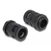 Ochronny rękaw kablowy 2 m x 21,2 mm z dławnicą PG16 zestaw czarny Delock 60465