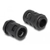 Ochronny rękaw kablowy 2 m x 21,2 mm z dławnicą PG16 zestaw czarny Delock 60465
