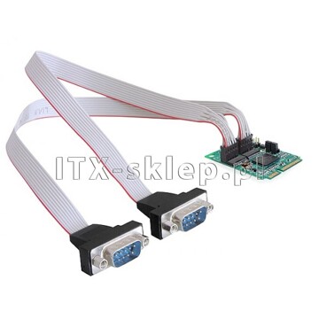Kontroler mini PCI-Express - 2x RS-232 port COM Oxford OXPCIe952