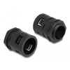 Ochronny rękaw kablowy 2 m x 28,5 mm z dławnicą PG21 zestaw czarny Delock 60466