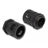 Ochronny rękaw kablowy 2 m x 28,5 mm z dławnicą PG21 zestaw czarny Delock 60466