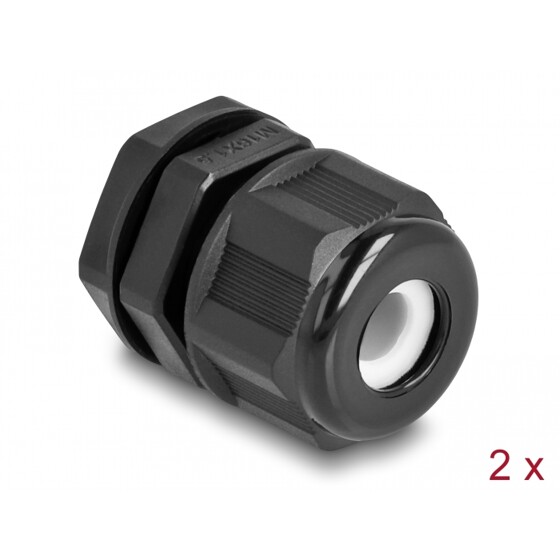 Dławik kablowy EX M16 czarny 2 sztuki Delock 60469