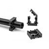 Uchwyt koszulki kablowej z klipsem blokującym 21,2 mm 4 sztuki czarny Delock 60485