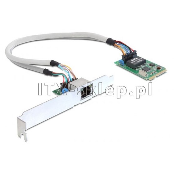 Kontroler mini PCI-Express - 1x Gigabit LAN Jmicron JMC250B