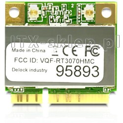 Delock WiFi 1T1R 150 Mbps mini PCI-Express half size