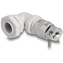 Tuleja kablowa zabezp. naprężeniom i wygięciom zagięta 90° pG9 szara Delock 60592