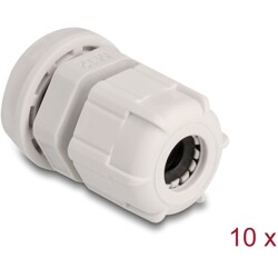 Tuleja kabli M12, 10 sztuk szara Delock 60653