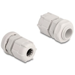 Tuleja kabli M12, 10 sztuk szara Delock 60653