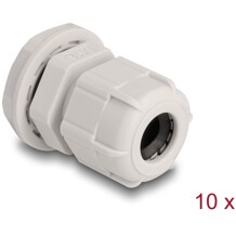 Tuleja kabli M16, 10 sztuk szara Delock 60654