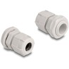 Tuleja kabli M16, 10 sztuk szara Delock 60654