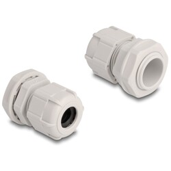 Tuleja kabli M20, 10 sztuk szara Delock 60655