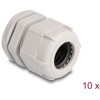 Tuleja kabli M25, 10 sztuk szara Delock 60656