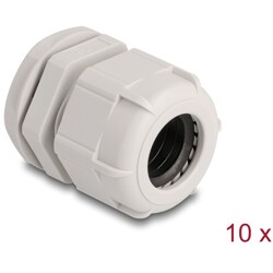 Tuleja kabli M25, 10 sztuk szara Delock 60656