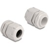 Tuleja kabli M25, 10 sztuk szara Delock 60656