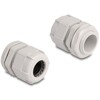Tuleja kabli M25, 10 sztuk szara Delock 60656