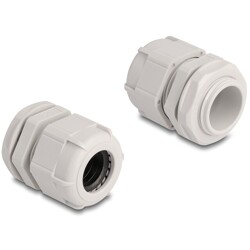 Tuleja kabli M25, 10 sztuk szara Delock 60656