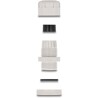 Tuleja kabli M25, 10 sztuk szara Delock 60656