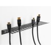 Uchwyt na kable do montażu ściennego 325 x 90 mm czarny Delock 66728