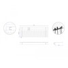Uchwyt na kable do montażu ściennego 325 x 90 mm czarny Delock 66728