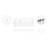 Uchwyt na kable do montażu ściennego 325 x 90 mm czarny Delock 66728