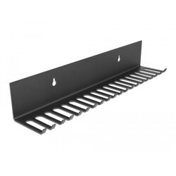 Uchwyt na kable do montażu ściennego 318 x 65 mm czarny Delock 66729