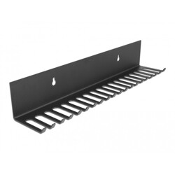 Uchwyt na kable do montażu ściennego 318 x 65 mm czarny Delock 66729