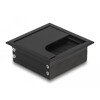 Przepust kablowy z paskiem szczotkowym do montażu w stole 80 x 80 x 28 mm czarny Delock 66855