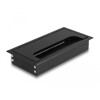 Przepust kablowy z paskiem szczotkowym do montażu w stole 160 x 80 x 28 mm czarny Delock 66856