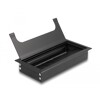 Przepust kablowy z paskiem szczotkowym do montażu w stole 160 x 80 x 28 mm czarny Delock 66856