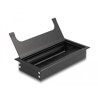 Przepust kablowy z paskiem szczotkowym do montażu w stole 160 x 80 x 28 mm czarny Delock 66856