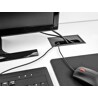 Przepust kablowy z paskiem szczotkowym do montażu w stole 160 x 80 x 28 mm czarny Delock 66856