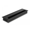 Przepust kablowy z paskiem szczotkowym do montażu w stole 280 x 80 x 28 mm czarny Delock 66857