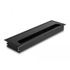 Przepust kablowy z paskiem szczotkowym do montażu w stole 280 x 80 x 28 mm czarny Delock 66857